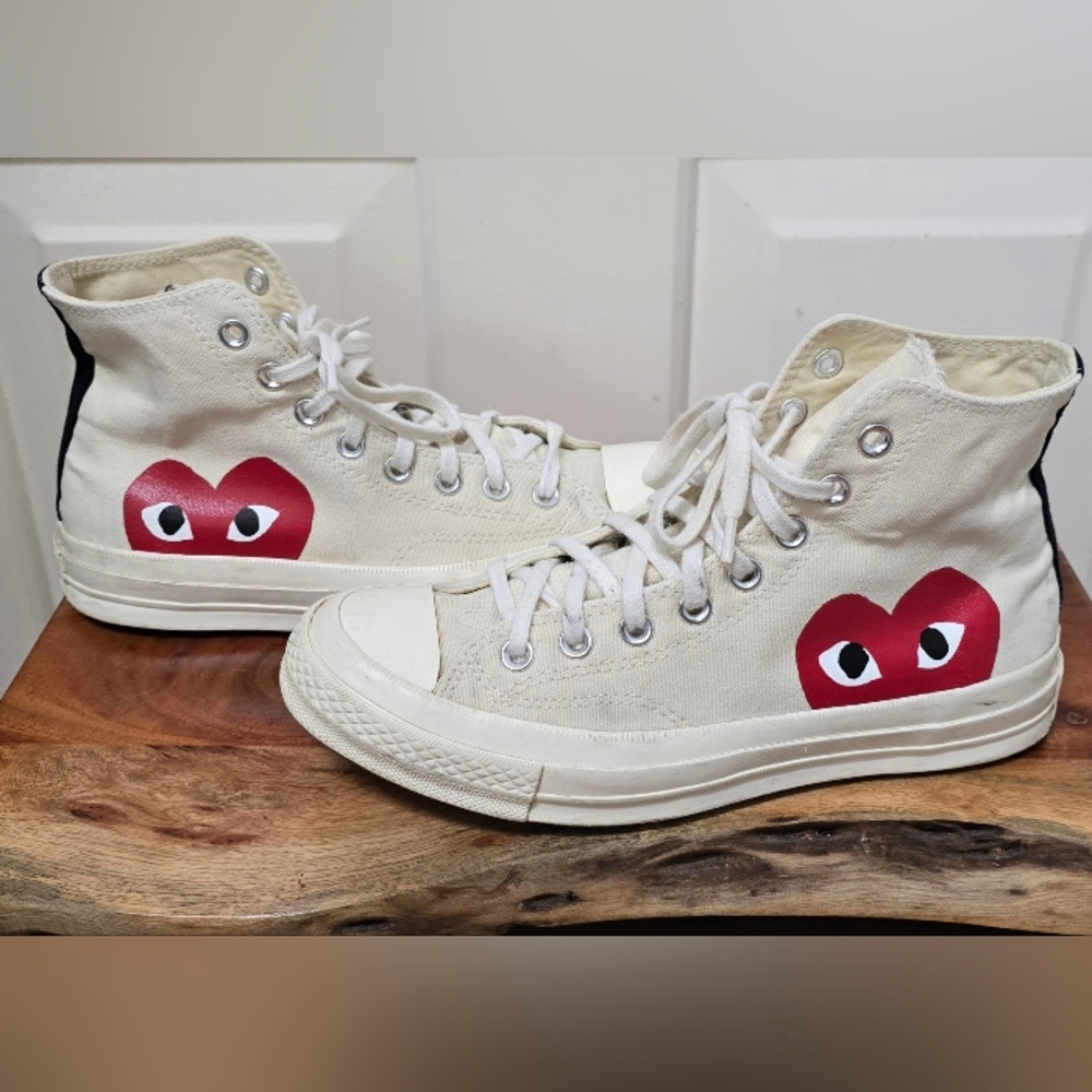 Converse All Star Chuck Taylor Comme Des Garon Play Men Sz 7 Women Sz 9